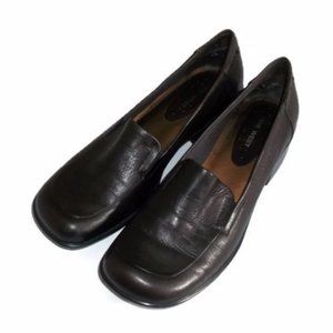 Nine West Brown Leather MYRA Loafers-Womens-Sz 6M